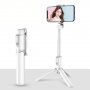 M12 Bluetooth selfie tyč s tripodem - bílá