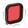 Puluz filtr na čočku pro GoPro HERO8 Black - červený