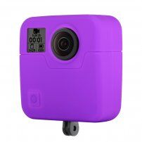 Puluz silikonové ochranné pouzdro pro GoPro Fusion - fialové