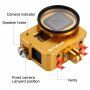 Puluz ochranný obal s 52 mm UV objektivem pro GoPro HERO (2018) / 7 Black / 6 Black / 5 Black - zlatý