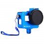 Puluz ochranný obal s 52 mm UV objektivem pro GoPro HERO (2018) / 7 Black / 6 Black / 5 Black - modrý