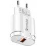Rychlonabíjecí adaptér s portem USB-A - 18W - bílý