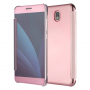 Zrcadlový flipový kryt pro Samsung Galaxy J3 (2017) - růžovozlatý