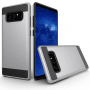 Kryt s broušenou texturou pro Samsung Galaxy Note 8 - stříbrný