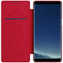 Nillkin Qin Kožené flipové pouzdro pro Samsung Galaxy Note 8 - červené