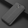 Litchi kožený kryt pro Samsung Galaxy J3 (2017) - černý