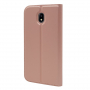 Flipové kožené pouzdro pro Samsung Galaxy J7 (2017) - růžovozlaté
