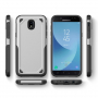 Odolný protiskluzový kryt pro Samsung Galaxy J7 (2017) - stříbrný