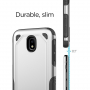 Odolný protiskluzový kryt pro Samsung Galaxy J7 (2017) - stříbrný