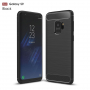 Plastový kryt s broušenou texturou pro Samsung Galaxy S9 - černý