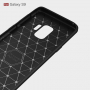 Plastový kryt s broušenou texturou pro Samsung Galaxy S9 - černý