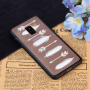 Plastový embosovaný kryt šípy pro Samsung Galaxy A8 (2018) - transparentní