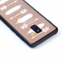 Plastový embosovaný kryt šípy pro Samsung Galaxy A8 (2018) - transparentní