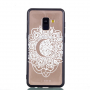 Plastový embosovaný kryt mandala pro Samsung Galaxy A8 (2018) - transparentní