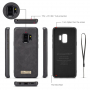 Caseme 2v1 peněženkové pouzdro pro Samsung Galaxy S9 - černé