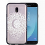 Plastový embosovaný kryt mandala pro Samsung Galaxy J5 (2017) - transparentní