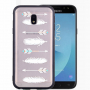 Plastový embosovaný kryt šípy pro Samsung Galaxy J5 (2017) - transparentní