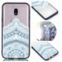 Plastový embosovaný kryt lotus pro Samsung Galaxy J5 (2017) - transparentní