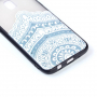 Plastový embosovaný kryt lotus pro Samsung Galaxy J5 (2017) - transparentní