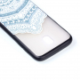 Plastový embosovaný kryt lotus pro Samsung Galaxy J5 (2017) - transparentní