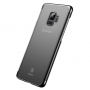Baseus Glitter čirý kryt s rámečkem pro Samsung Galaxy S9 - černý