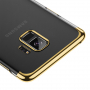 Baseus Glitter čirý kryt s rámečkem pro Samsung Galaxy S9 - zlatý