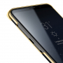 Baseus Glitter čirý kryt s rámečkem pro Samsung Galaxy S9 - zlatý