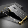 Baseus Glitter čirý kryt s rámečkem pro Samsung Galaxy S9 - zlatý