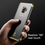 Baseus Glitter čirý kryt s rámečkem pro Samsung Galaxy S9 - zlatý