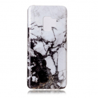 Plastový kryt mramor pro Samsung Galaxy S9 - černobílý