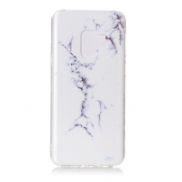 Plastový kryt mramor pro Samsung Galaxy S9 - bílý