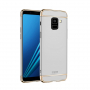 Mofi Plastový kryt pro Samsung Galaxy A8 (2018) - stříbrný
