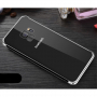 Sulada Plastový čirý kryt s rámečkem pro Samsung Galaxy S9 - stříbrný