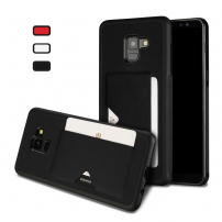 Dux Ducis Pocard kožený kryt pro Samsung Galaxy A8 (2018) - černý