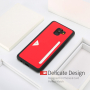 Dux Ducis Pocard kožený kryt pro Samsung Galaxy A8 (2018) - červený