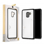 Dux Ducis Pocard kožený kryt pro Samsung Galaxy A8 Plus (2018) - bílý
