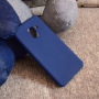 Silikonový kryt pro Samsung Galaxy A8 (2018) - tmavěmodrý