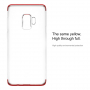 Baseus Armor plastový kryt čirý pro Samsung Galaxy S9 - červený 