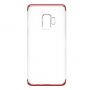 Baseus Armor plastový kryt čirý pro Samsung Galaxy S9 - červený 