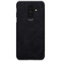 Nillkin Qin kožené flipové pouzdro pro Samsung Galaxy A6 Plus (2018) - černé
