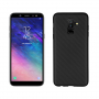Plastový kryt s texturou karbonu pro Samsung Galaxy A6 Plus (2018) - černý