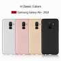 Plastový kryt s texturou karbonu pro Samsung Galaxy A6 Plus (2018) - černý
