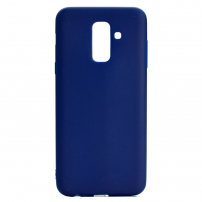 Silikonový kryt pro Samsung Galaxy A6 Plus (2018) - tmavěmodrý