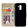 Flipové pouzdro s otiskem mandala pro Samsung Galaxy A6 Plus (2018) - zlaté