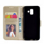 Flipové pouzdro s otiskem mandala pro Samsung Galaxy A6 (2018) - zlaté