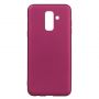 X-Level Plastový matný kryt pro Samsung Galaxy A6 Plus (2018) - vínový