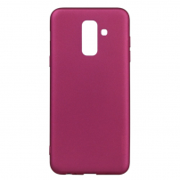 X-Level Plastový matný kryt pro Samsung Galaxy A6 Plus (2018) - vínový