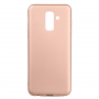 X-Level Plastový matný kryt pro Samsung Galaxy A6 Plus (2018) - zlatý