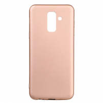 X-Level Plastový matný kryt pro Samsung Galaxy A6 Plus (2018) - zlatý