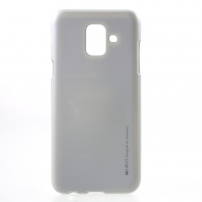 Goospery Jelly plastový kryt pro Samsung Galaxy A6 (2018) - stříbrný